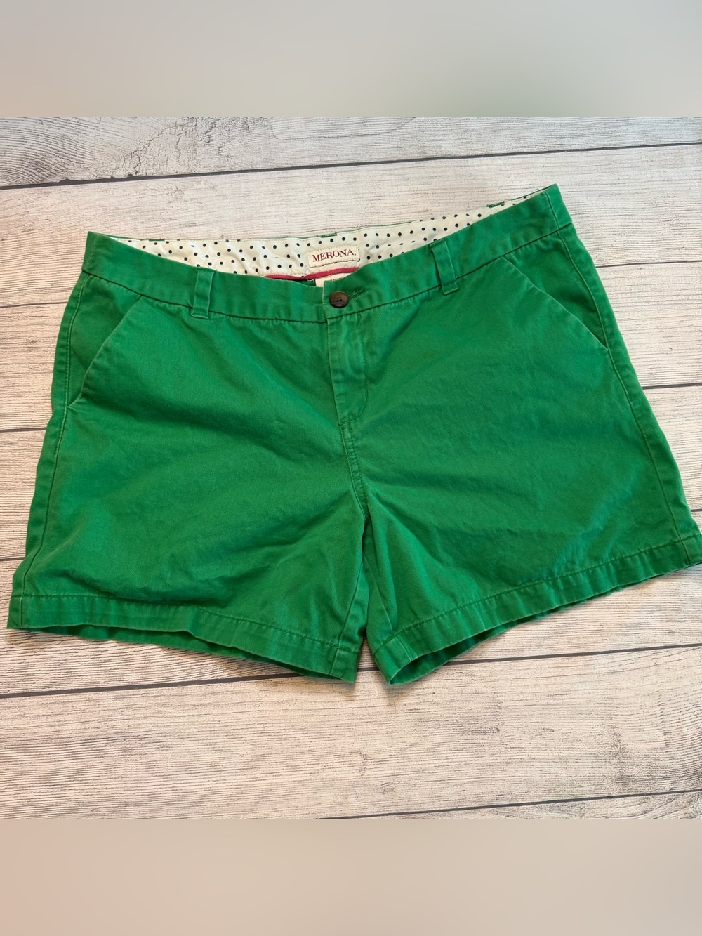 Merona Bright Green Women's Chino Shorts